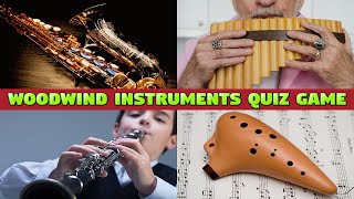 WOODWIND INSTRUMENTS QUIZ GAME FOR KIDS [upl. by Eanyl]