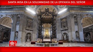 06 de enero de 2024 Santa Misa en la Solemnidad de la Epifanía del Señor  Papa Francisco [upl. by Eaneg]