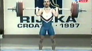 weightlifting european championship 1997 class 70 kgs [upl. by Kemeny]