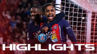 HIGHLIGHTS  PSG 20 REAL SOCIEDAD ⚽️🏆 UCL [upl. by Eineeuq]