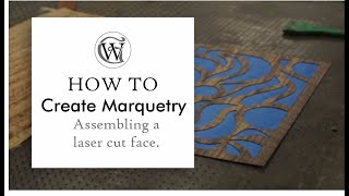 Assembling a laser cut marquetry face Woodworking with technology [upl. by Isaacs734]