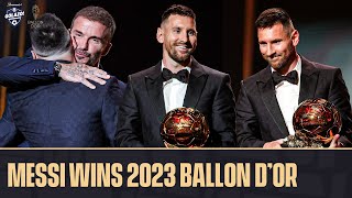 LIONEL MESSI WINS HIS 8TH BALLON D’OR 🐐  CBS Sports Golazo [upl. by Nosyd]