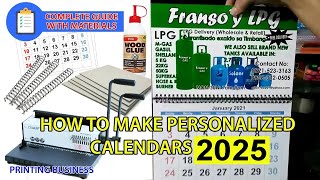 Calendar Printing Business 2025  Free Printable Layout  DIY Calendar 2025 [upl. by Danuloff367]