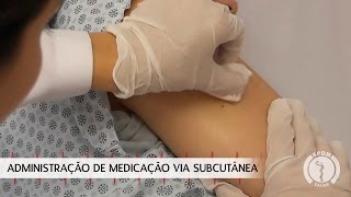 Administração de Medicação via Subcutânea [upl. by Lled665]