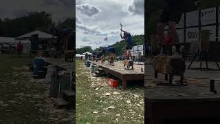 Woodchopping Final Mens Underhand PA Championships USA 2024 woodchopping underhand [upl. by Miko103]