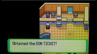 EON TICKET GLITCH IN POKEMON EMERALD NO HACKING NO CHEATING [upl. by Richie527]