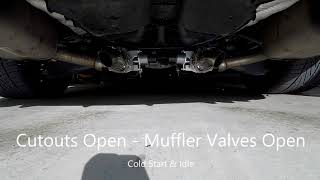 Chevy SS Exhaust Cutouts with Bimodal Mufflers Demo Part 2 [upl. by Adleremse]