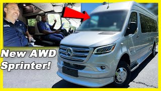 BEHIND THE WHEEL 2024 Midwest Patriot MD4 AWD Luxury Sprinter Camper Van [upl. by Nodyarb]