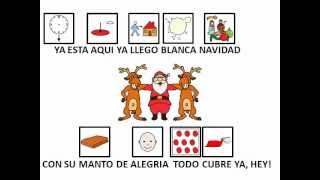 BLANCA NAVIDAD con pictogramas [upl. by Feld]