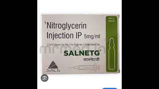 nitroglycerin injection use [upl. by Furgeson]