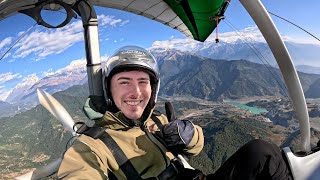 440 Ultralight Flight in Pokhara Nepal🇳🇵 [upl. by Trici]