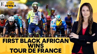 Eritreas Biniam Girmay Wins A Stage In Tour De France in Italy Scripts History  Firstpost Africa [upl. by Moran]