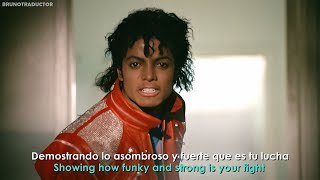 Michael Jackson  Beat It  Lyrics  Español  Video Official [upl. by Icam]