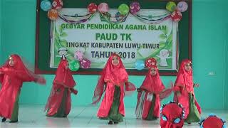 Lomba Tari Islami  Gebyar Pendidikan Agama Islam PAUDTK Lutim [upl. by Dobb]