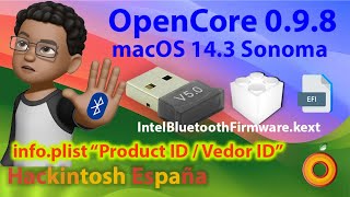 Hackintosh España USB bluetooth en Sonoma Cambridge Silicon Radio Ltd [upl. by Christin454]