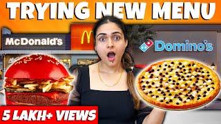 Eating Only NEW Items from Famous Food Brands 🥵 Foodie We Challenge [upl. by Mathew897]