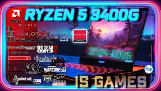 VEGA 11 in 15 GAMES  Ryzen 5 3400g  Rapid Gaming Test in 2024 7Minute Blitz [upl. by Eilsil]