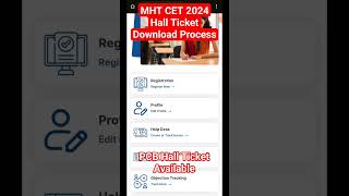 MHT CET Hall Ticket Download cet2024 shorts viral trending ipl2024 hallticket [upl. by Oruasi]