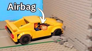 I Crash Tested LEGO Cars [upl. by Ahsinet]