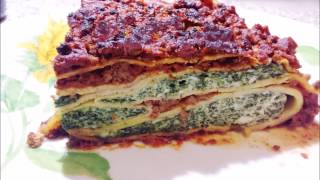 Finta lasagna di crepes senza glutine con ricotta e spinaci  Glutenfree Lasagna [upl. by Norah]