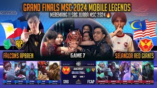 CHAMPIONS 🔥 MIMPI MALAYSIA MENJADI KENYATAAN 🔥 SELANGOR RED GIANTS VS FALCONS APBREN  MSC 2024 [upl. by Toland]