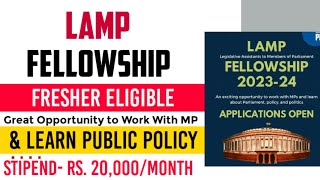 LAMP Fellowship 202324 Selection Process Essay [upl. by Decamp]