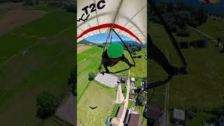 Vol en deltaplane  Hang glider flight  Atterrissage  Landing  8K resolution [upl. by Ashok]