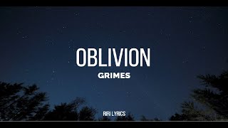 Grimes Oblivion Lyrics [upl. by Ahsimek]