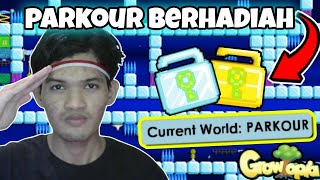 Main Parkour Berhadiah WL DL Gasken Mang  Growtopia 2024 [upl. by Inanak]