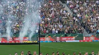 SA National Anthem ahead of 3rd test vs Wales  sung by Eben Etzebeths fiance Anlia van Rensburg [upl. by Lina108]