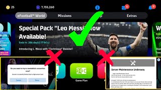 How To Open eFootball 2024 Mobile  How To Fix Maintenance Problem [upl. by Suzzy]