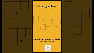 Uitslag kubus [upl. by Mingche]