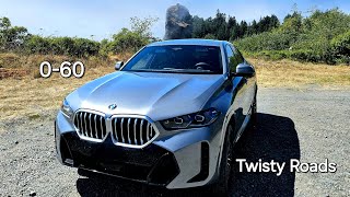 2024 BMW X6 060 and impressive twisty road skills [upl. by Elum31]