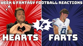 Hearts amp Farts  Week 6 Fantasy Football Reactions with Jack Lucenay  The Worst Fantasy Show [upl. by Gypsie530]