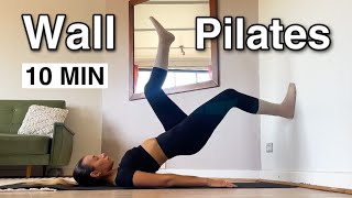 WALL PILATES WORKOUT FOR BEGINNERS  28 Day Wall Pilates Challenge  Day 9 [upl. by Stevena]