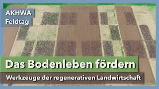 Das Bodenleben fördern  mit regenerativer Landwirtschaft  Deborah Henzel  AKWAH Feldtag  2023 [upl. by Idihsar]