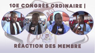 Réaction des Membres 10e Congrés Ordinaire [upl. by Ayota68]