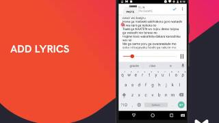 How to Add a Lyrics from the Android Musixmatch app [upl. by Applegate]