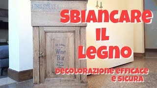 Sbiancare il legno decolorazione sicura ed efficace [upl. by Aillij]