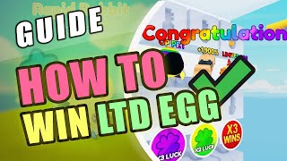 Race Clicker How To Win Limited Egg from Mega Prize  Roblox [upl. by Eric]