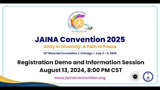 2025 JAINA Convention Registration Demo and Information Session [upl. by Chor]