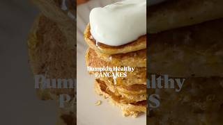 Healthy Pumpkin Pancakes🥞 cooking food recipe breakfast foodie [upl. by Jaban418]