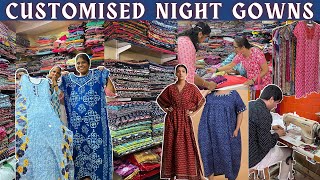 Customised Night Gown Rs325 Only  Night Wear for Women  Nighty Design Cheapest Market in Mumbai [upl. by Rosalind447]