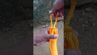 🟥🟧🟨🟩🟦💥🔴🟠🟡🟢🔵 Most Useful Rope Coiling Knot You Need to Know  Amazing Rope Coil Knot Idea shorts [upl. by Synn]