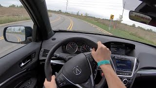 2020 Acura MDX SHAWD ASpec  POV Test Drive Binaural Audio [upl. by Abixah666]