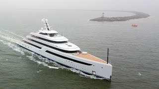 Feadship Zen having a first day of sea trials today [upl. by Ylrebma]