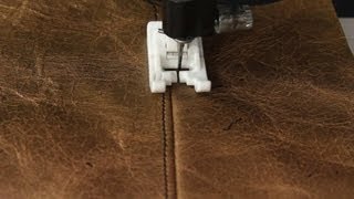 How To Sew With Leather or Vinyl [upl. by Wiener632]