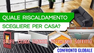 Qual è il MIGLIORE impianto di RISCALDAMENTO  Confronto globale [upl. by Amsed]