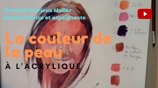 La couleur de la peau à la peinture acrylique [upl. by Alul]