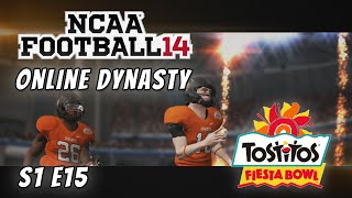 NCAA Football 14  Online Dynasty  Oklahoma State  S1E15  Tostitos Fiesta Bowl [upl. by Atteynek]